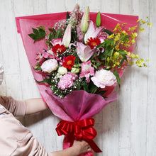画像をギャラリービューアに読み込む, HB-04 花束ワンサイド(M)季節のお花(ミックス)
