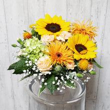 画像をギャラリービューアに読み込む, FA-02 アレンジメント(S)季節のお花(オレンジ)