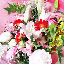 画像をギャラリービューアに読み込む, HB-04 花束ワンサイド(M)季節のお花(ミックス)