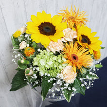 画像をギャラリービューアに読み込む, FA-02 アレンジメント(S)季節のお花(オレンジ)